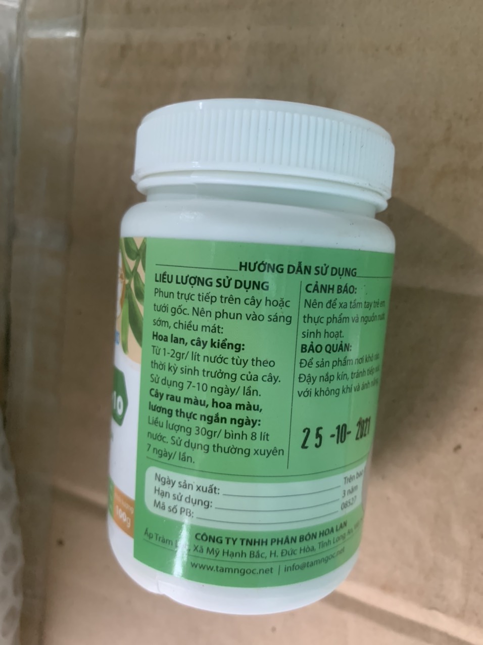 Phân Bón 30-10-10 Tám Ngọc lọ 100g