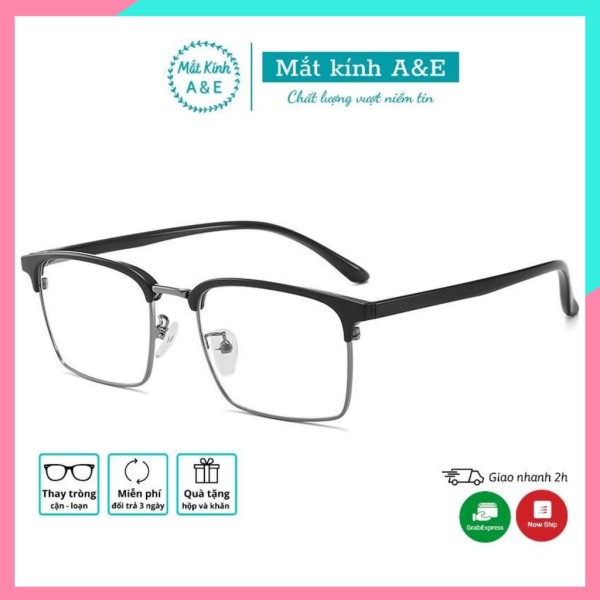 Giá bán Mắt kính cận vuông A&Eeyewear gọng kính nhựa dẻo 6205 kiểu dáng đơn giản phù hợp đi làm, đi học, đi chơi