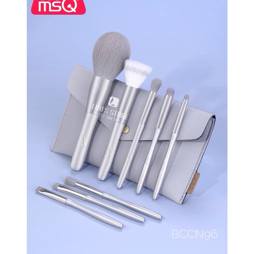 Bộ Cọ Msq Xám Bạc Bccn96 8 Cây