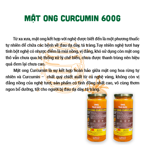 MẬT ONG CURCUMIN 600G