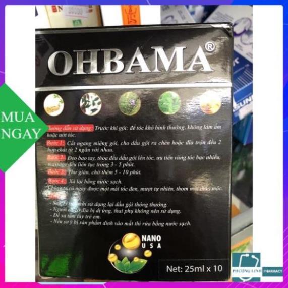 Dầu gội thảo dược OHBAMA (gội là đen)- 1 bịch
