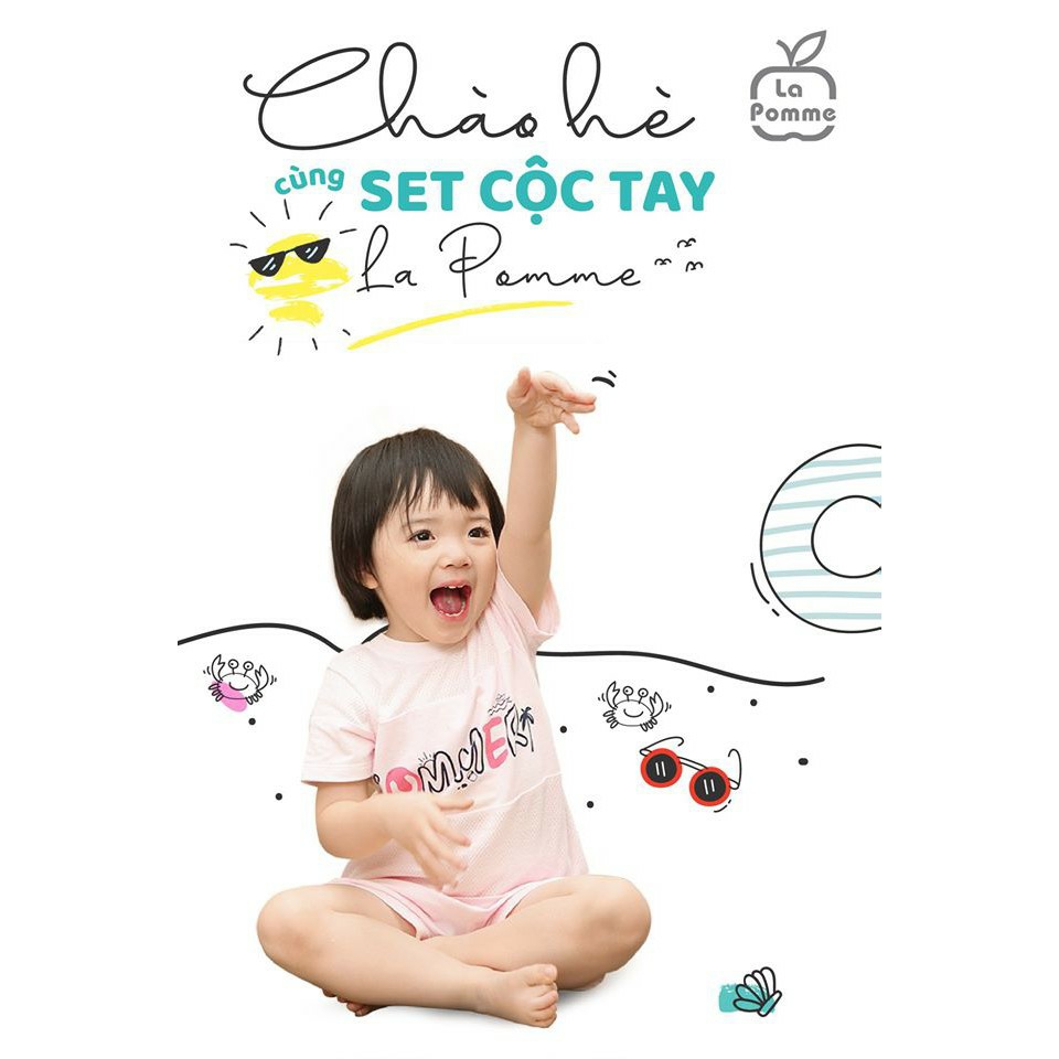 [LA POMME] BỘ CỘC CÚC GIỮA CHO BÉ SS106 , SS147, SS129