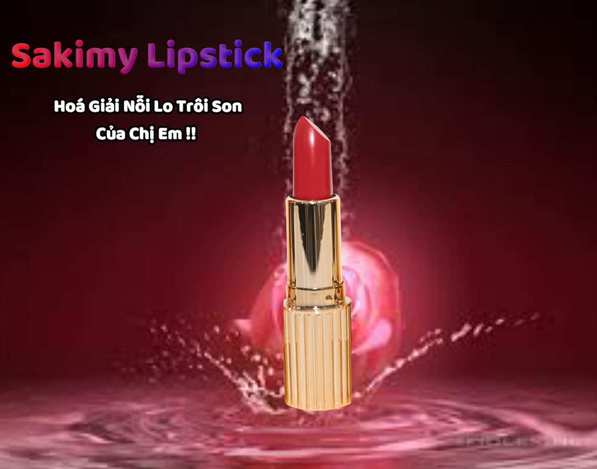 Sét Son Thỏi Siêu Lỳ + Son dưỡng mềm mịn môi Sakimy (hàng chính hãng)