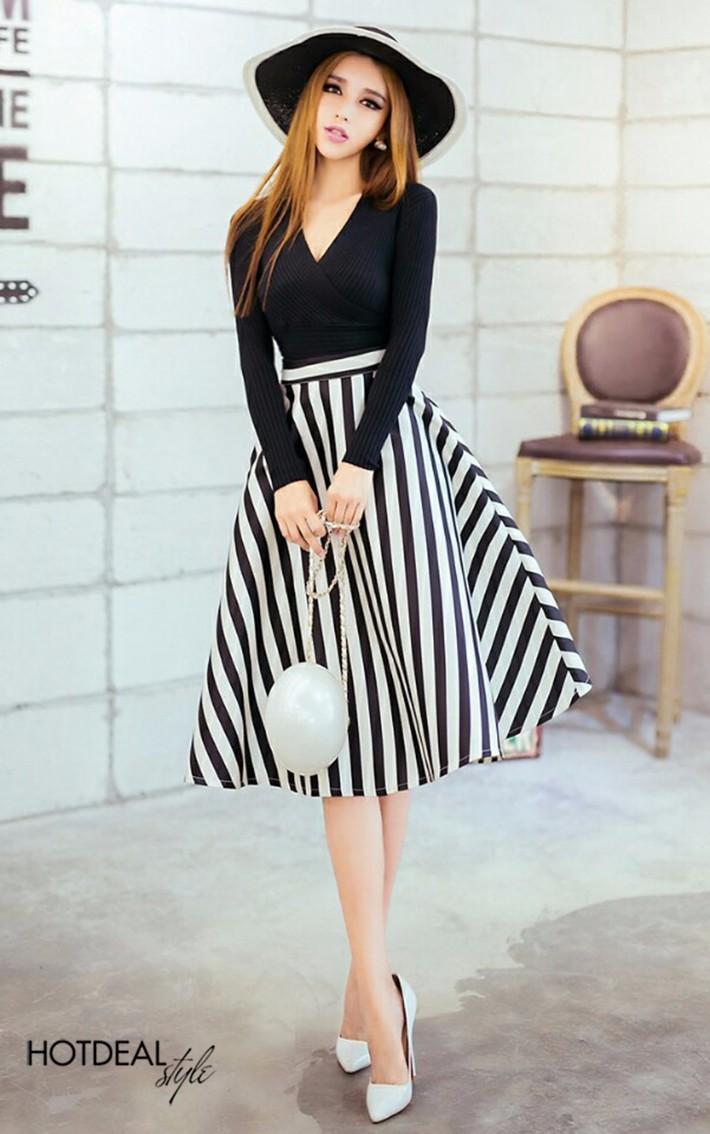 Chân váy xòe sang chảnh