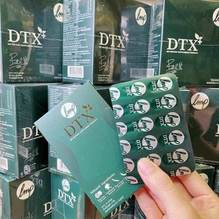 Viên thải độc giảm cân dtx+, giảm cân thải độc tách vĩ 10 viên
