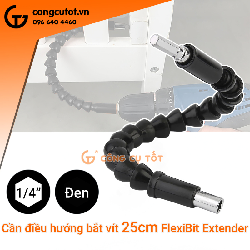 Cần điều hướng lực xoáy thông minh FlexiBit Extender màu đen 25cm