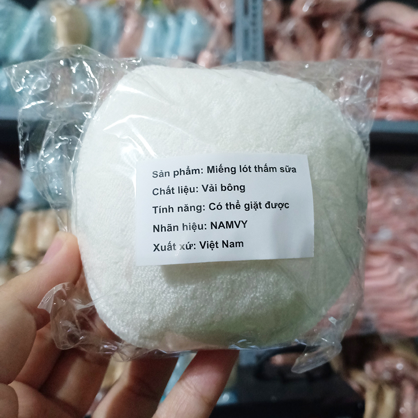 Miếng lót thấm sữa giặt được (set 4 miếng)