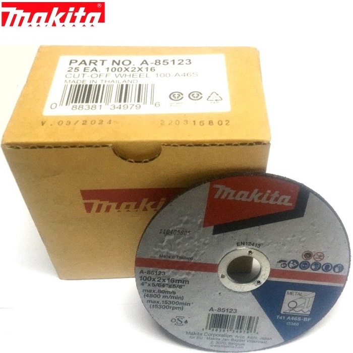 Đá cắt 100mm MAKITA chính hãng A-85123