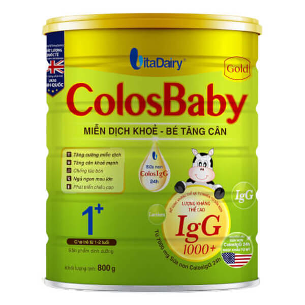 Sữa ColosBaby Gold 1+ 800g 1 - 2 tuổi