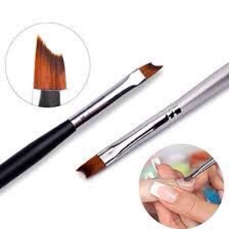 Cọ vẽ fen đầu móng chuyên dụng cán gỗ đen
