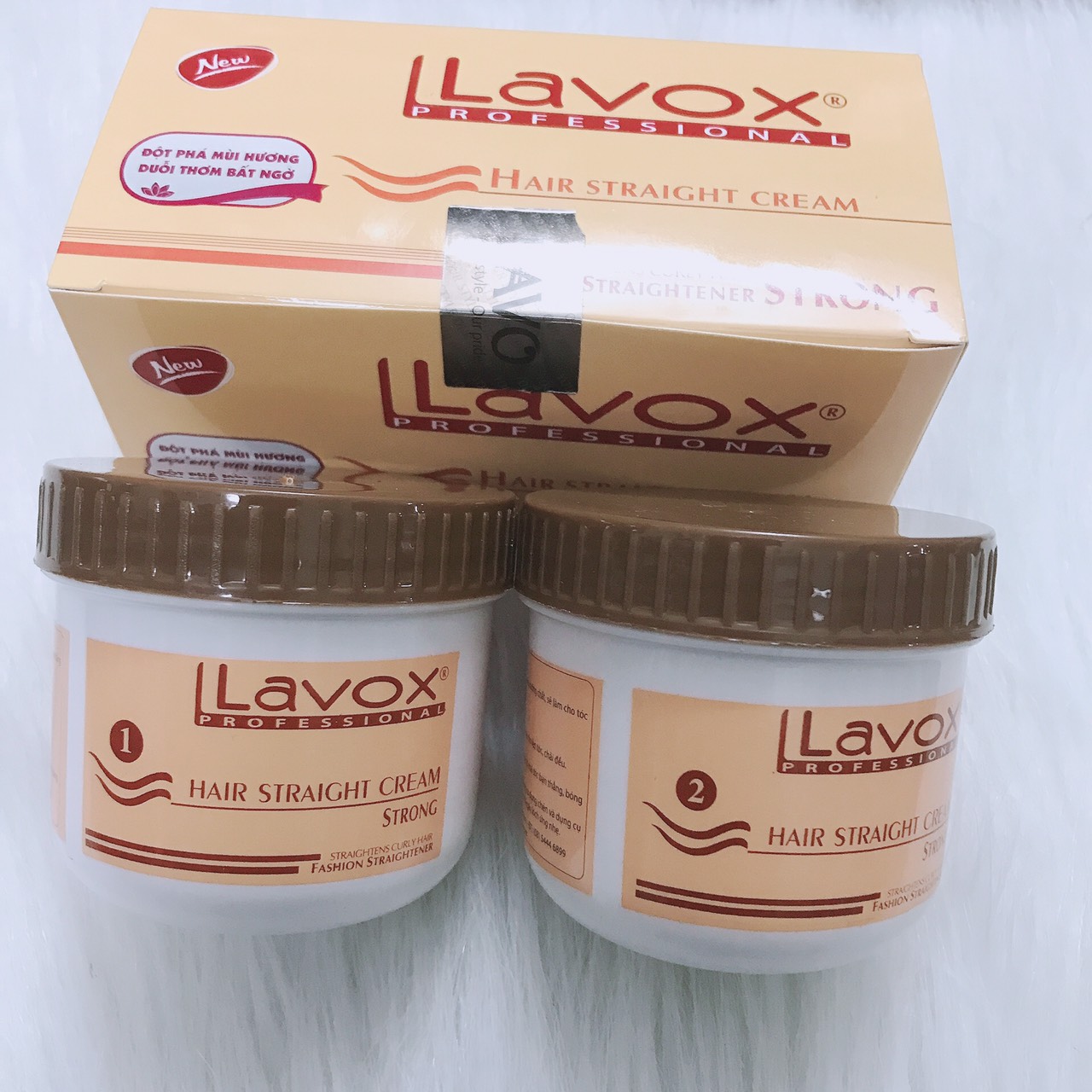 THUỐC DUỖI TÓC LAVOX CAM 500mlx2