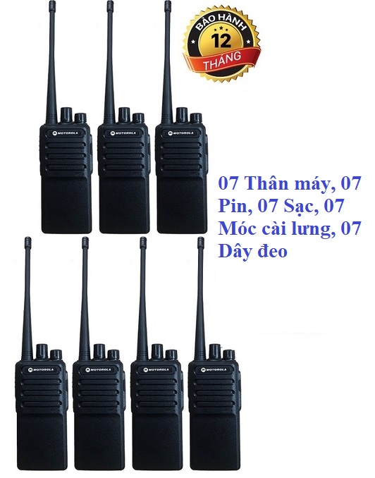 Bộ 7 Bộ đàm Motorola GP358 (Giá rẻ, Bổ sung cổng hỗ trợ Sạc Micro USB)