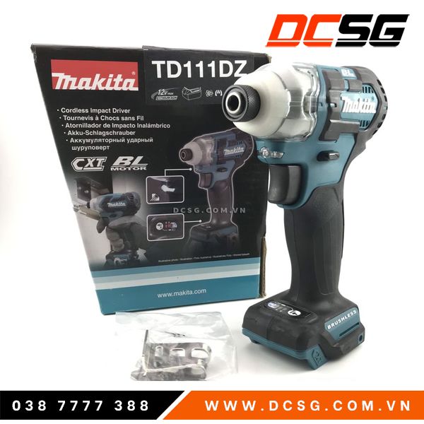 Máy vặn vít dùng Pin 12Vmax Makita TD111DZ (thân máy không pin sạc) | DCSG