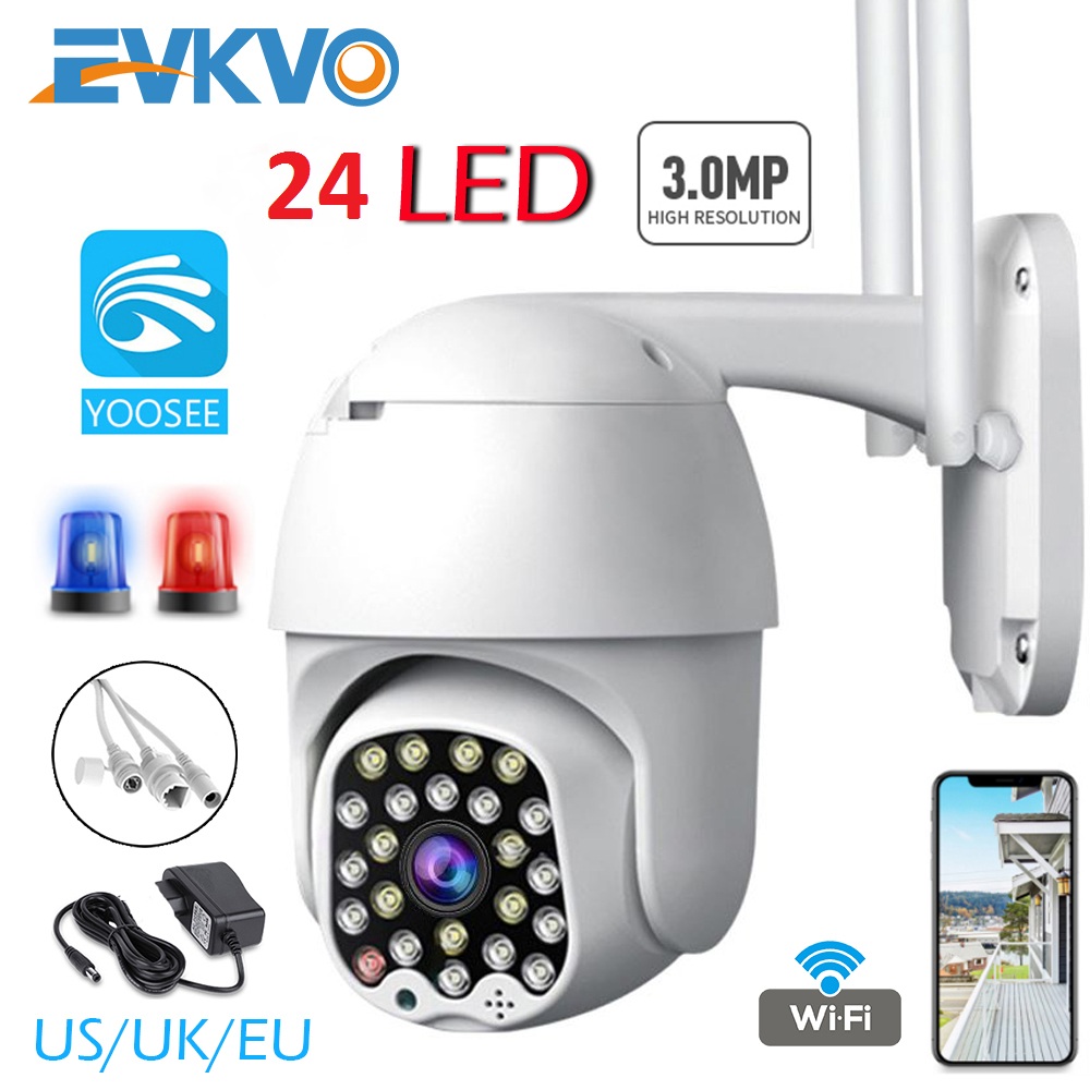Camera wifi ngoài trời yoosee evkvo d26s camera thông minh camera treo tường camera an ninh wifi ip cctv hai chiều tầm nhìn ban đêm tốt tầm nhìn rộng ptz chống nước 3.0mpx - fullhd 1080 siêu nét báo động đàm thoại tốt