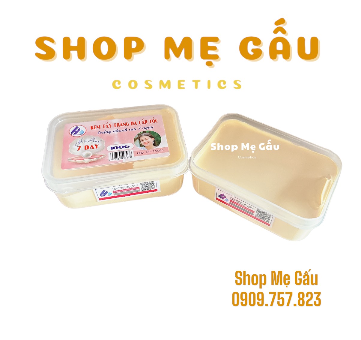 Kem tẩy trắng da 7day ngọc trai