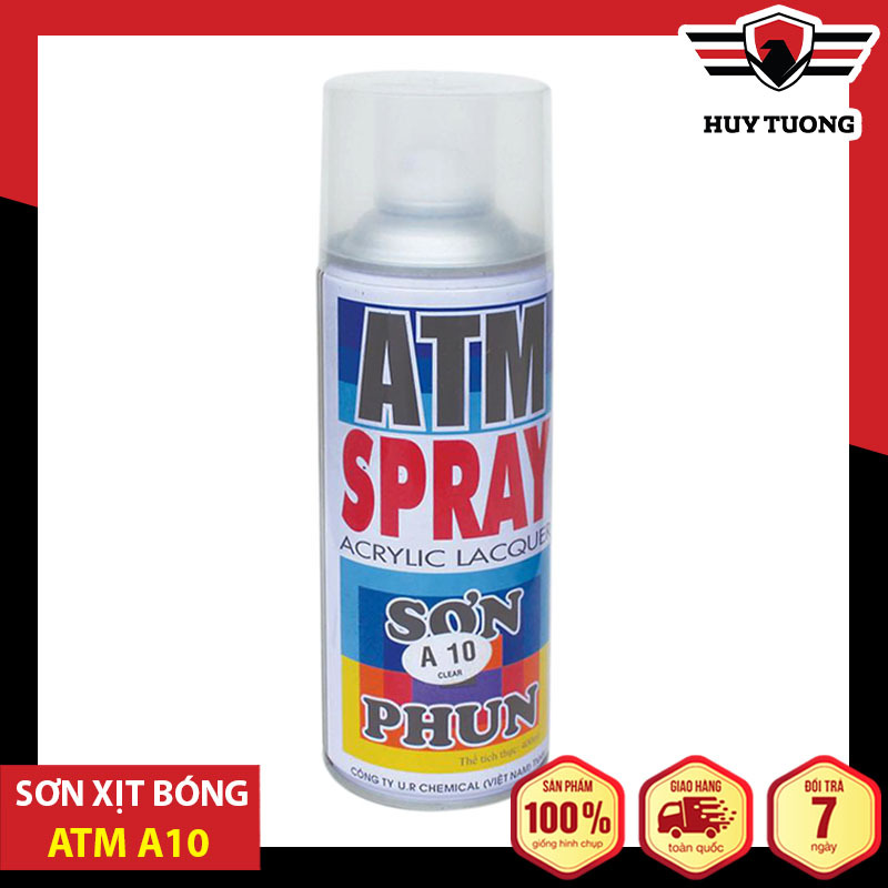 Sơn Xịt ATM Spray 400ml Chính hãng nhiều màu nhiều chất liệu phủ lên mọi bề mặt cao cấp - Huy Tưởng