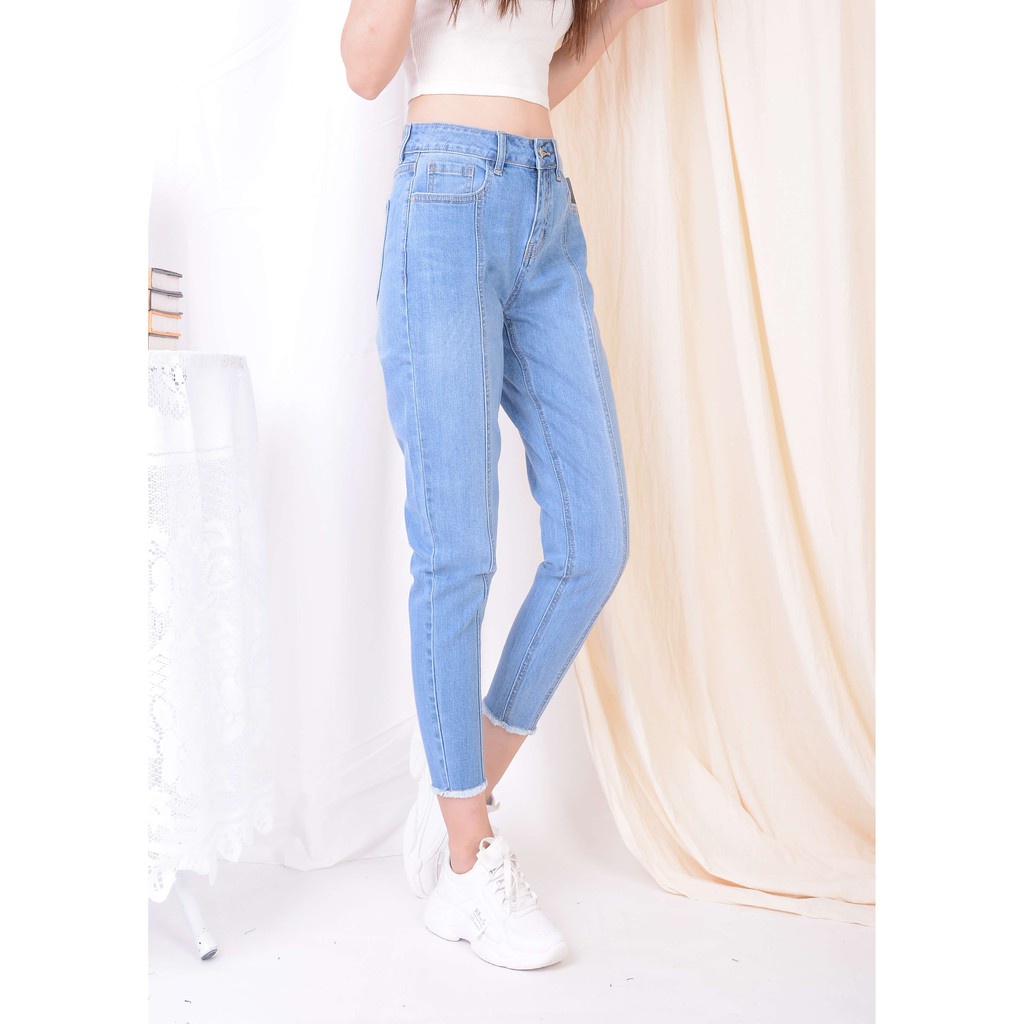 quần baggy bò rua gấu xanh