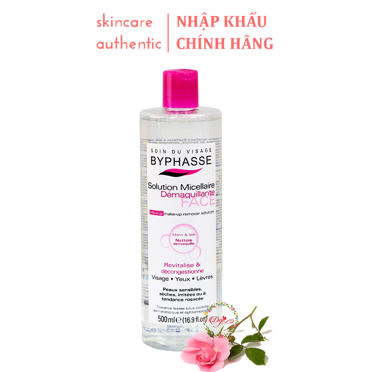 [HCM]Nước Tẩy Trang Byphasse Solution Micellaire  | 500Ml