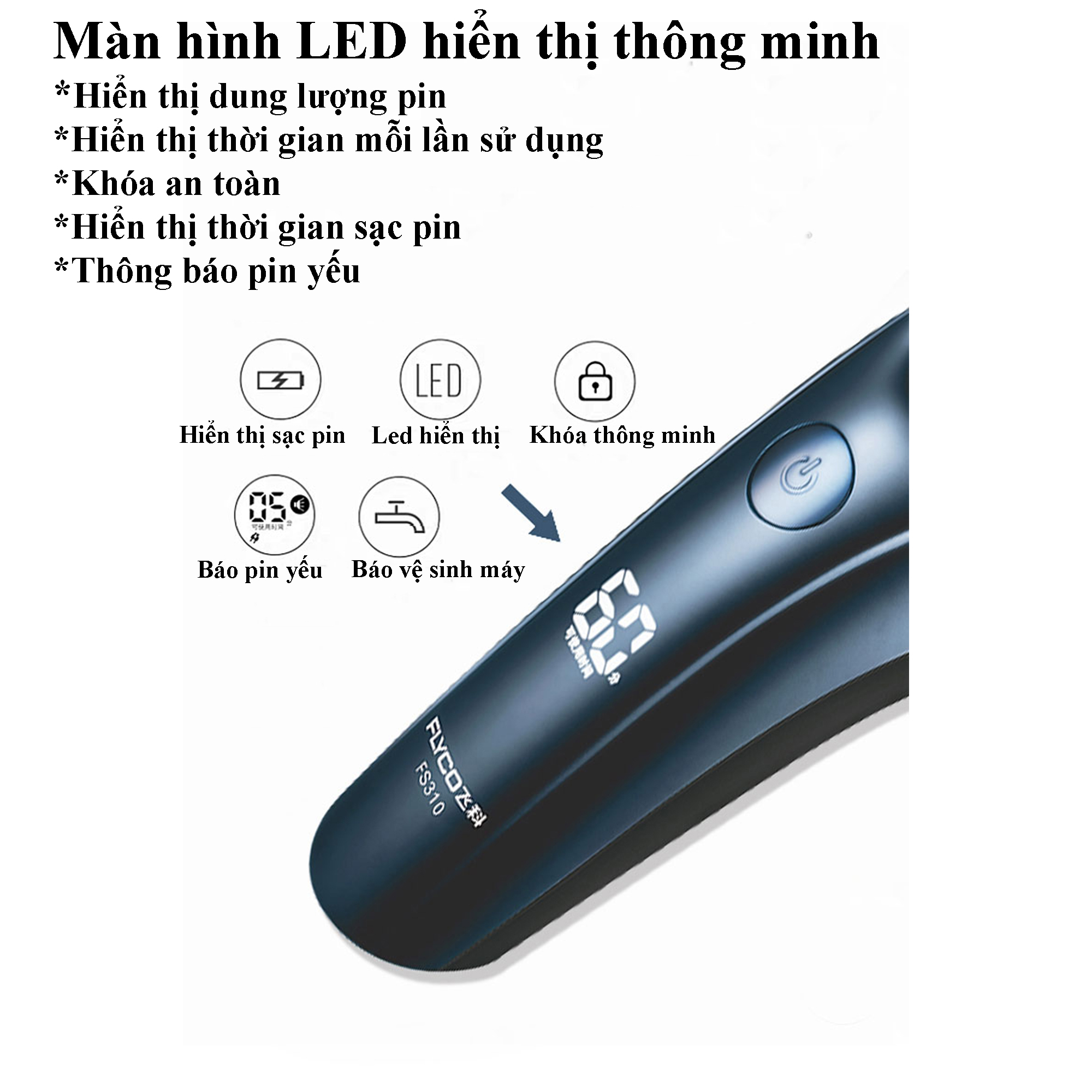 Máy cạo râu FLYCO FS310 chính hãng
