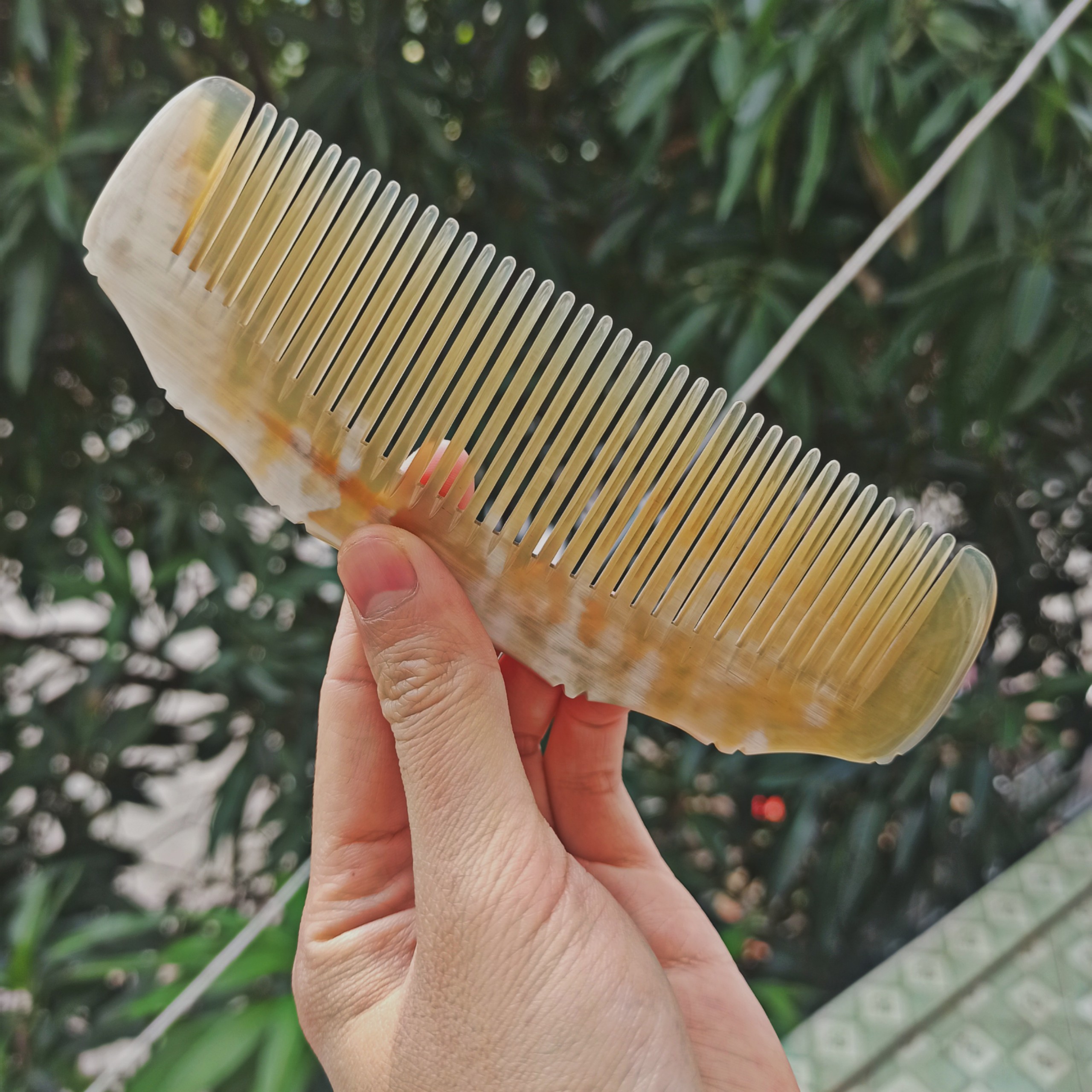 Lược chải tóc - Lược sừng múi bưởi