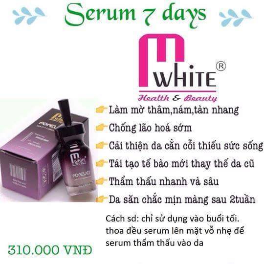 [HCM]Serum 7 days Mwhite - dưỡng da chuyên sâu