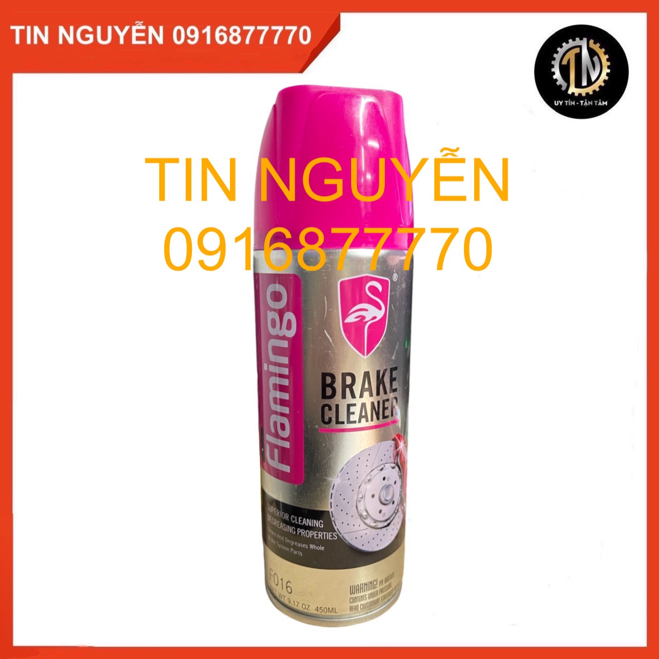 Dung dịch vệ sinh phanh Flamingo Brake Cleaner 450ml chính hãng mã F016