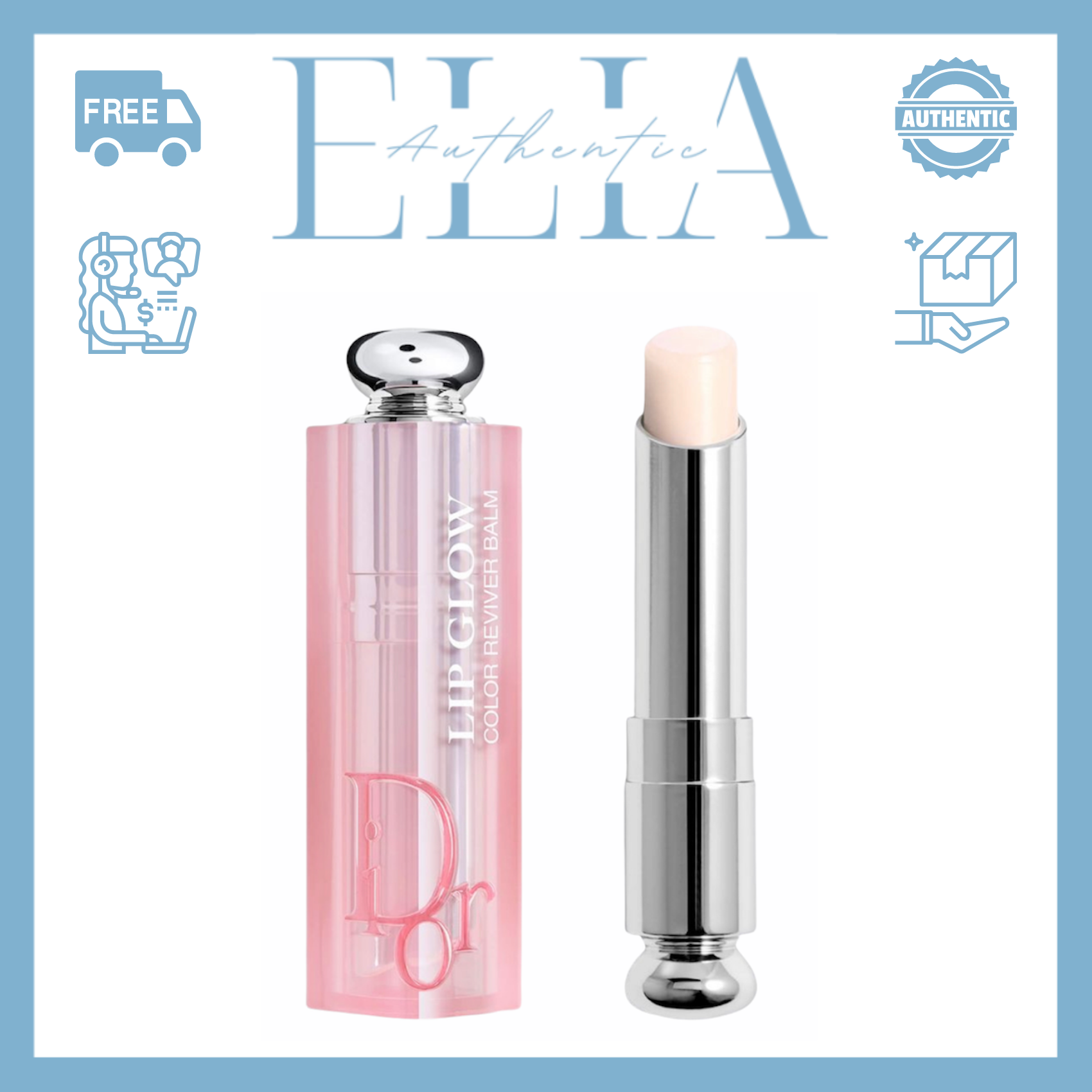 [FREESHIP]Son Dưỡng Môi Cao Cấp Dior Addict Lip Glow (nobox) ELIA
