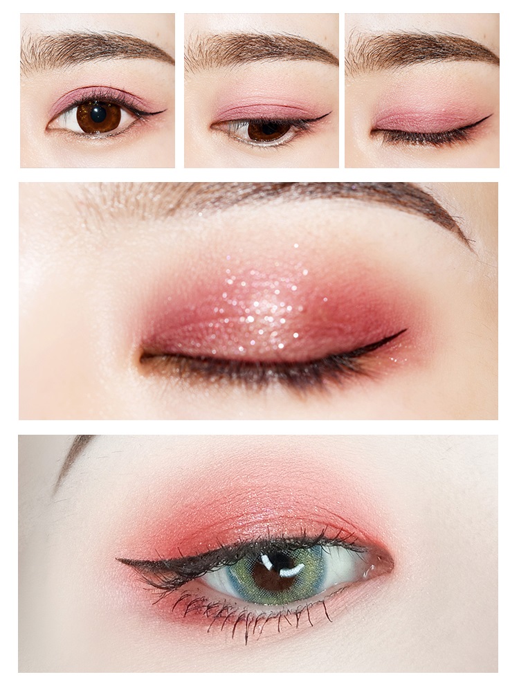 Phấn mắt 12 Ô Màu TUTU AROMA Multicolored Blue Eyeshadow Hot Trend