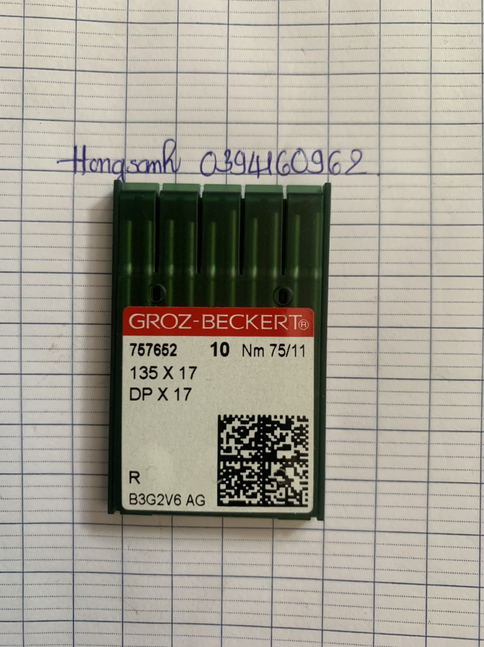 Kim máy lập trình DPx17 Groz-Beckert vĩ 10 cây