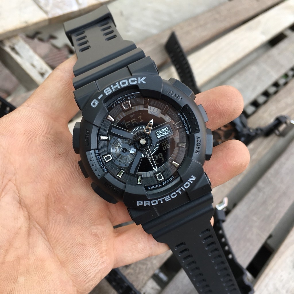 Đồng hồ thể thao nam nữ G Shock - GA-110-1B điện tử chống nước thời trang đẳng cấp