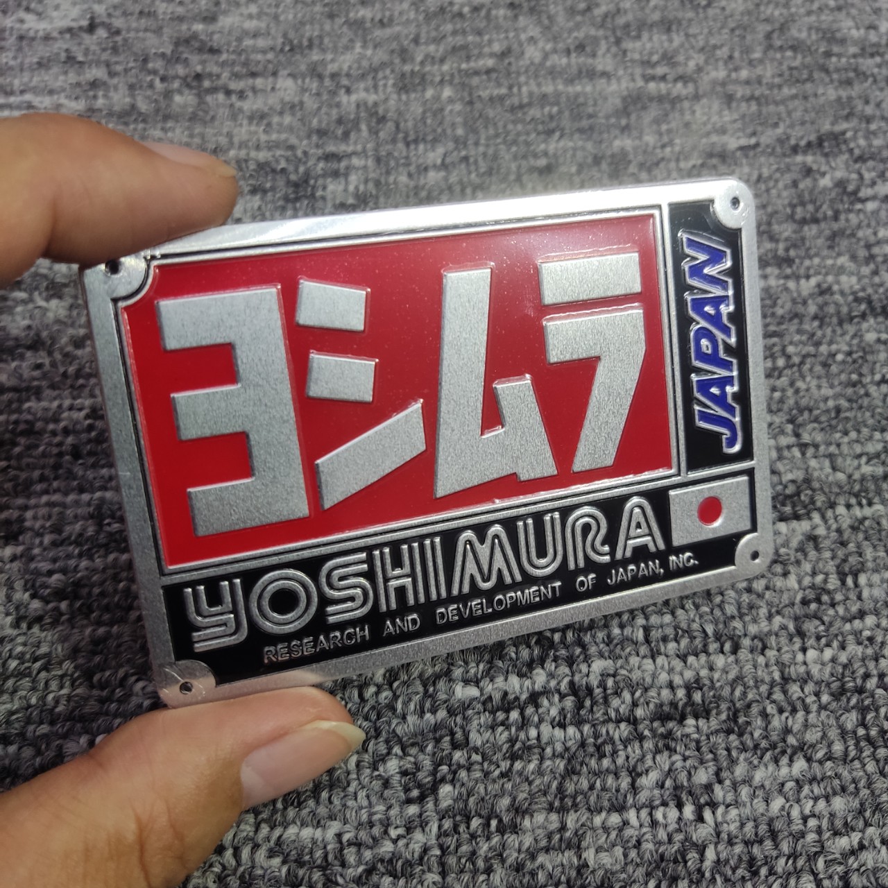 Tem nhôm dán Pô Yoshimura siêu chất