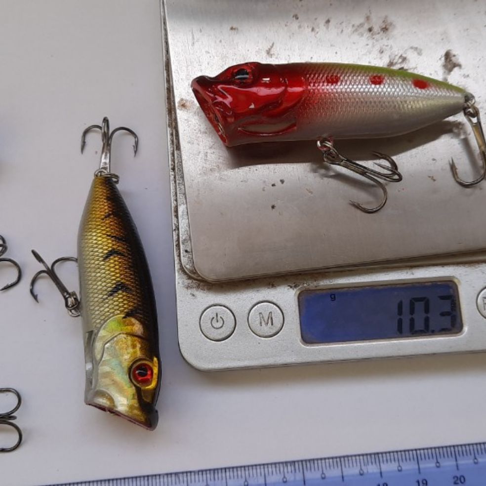 mồi cá giả pop câu lure chuyên câu, vược, măng, hồng ,mú