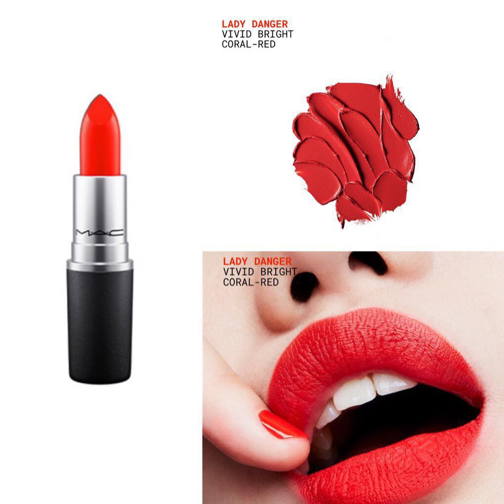 [HCM]Son MAC Lady Danger 607 Màu Đỏ Cam