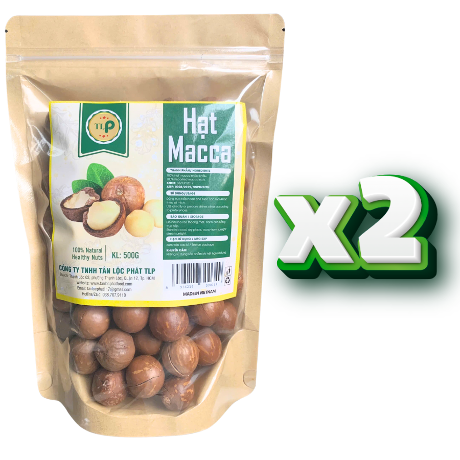 HẠT MACCA NỨT VỎ TÂN LỘC PHÁT BỊCH 500G