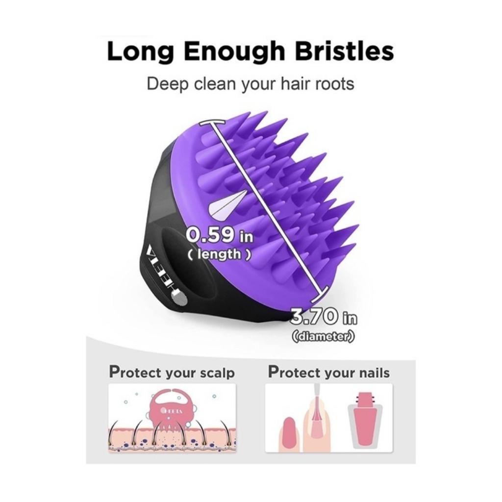 Lược Gội Đầu Silicone Heeta Shampoo Brush [Hàng Mỹ]
