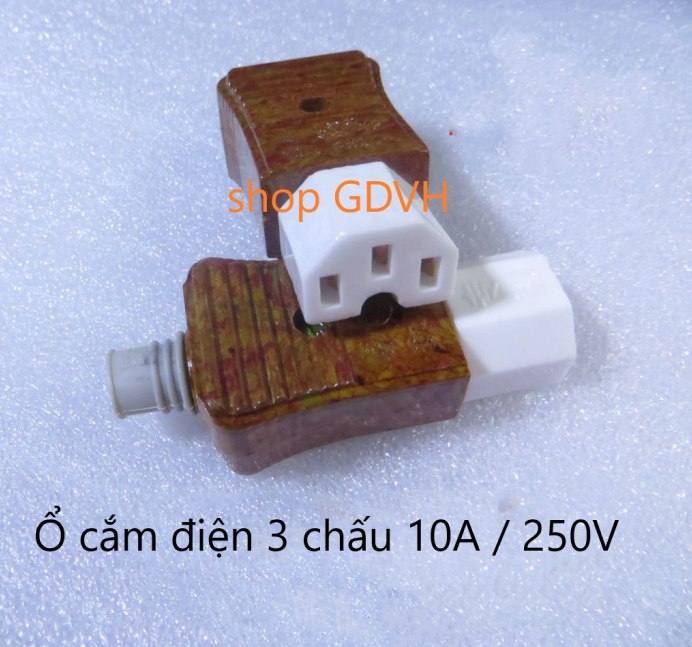 Ổ cắm điện 3 chấu 10A / 250V