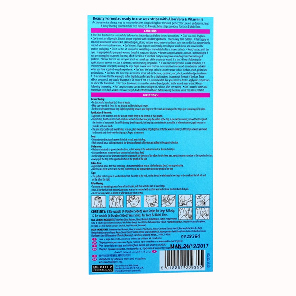 Miếng Tẩy Lông Beauty Formulas Để Du Lịch 20Miếng