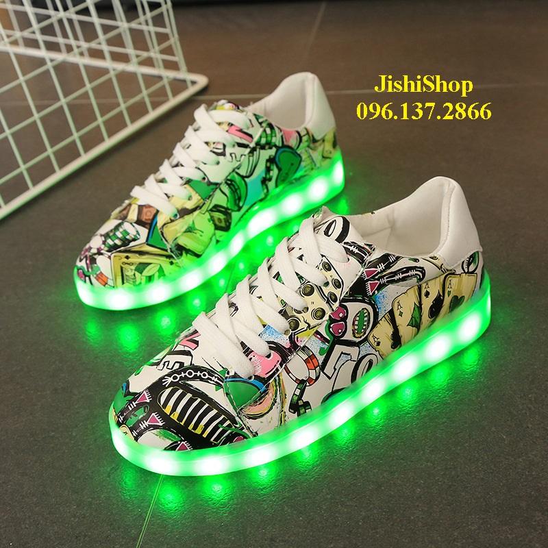 [HCM]GIÀY PHÁT SANG ĐÈN LED 7 MÀU