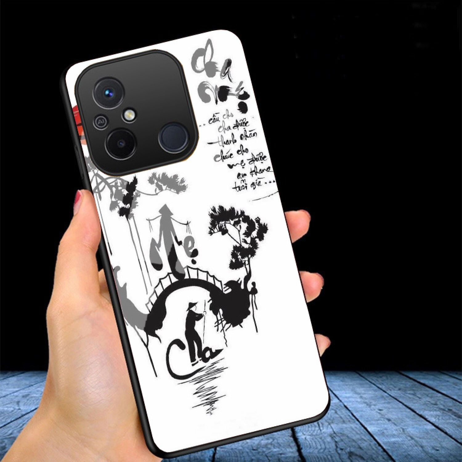 Ốp Lưng XIAOMI REDMI 12C mặt kính gương bóng