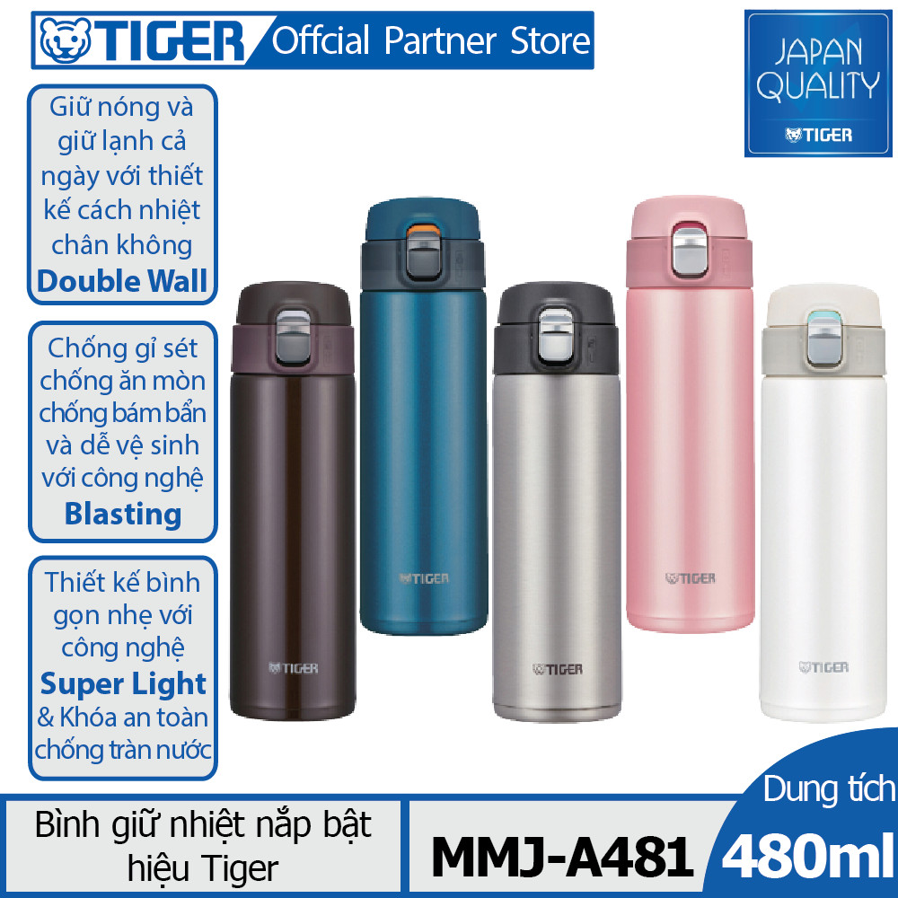 Bình giữ nhiệt Tiger nắp bật MMJ-A481 (480ml)
