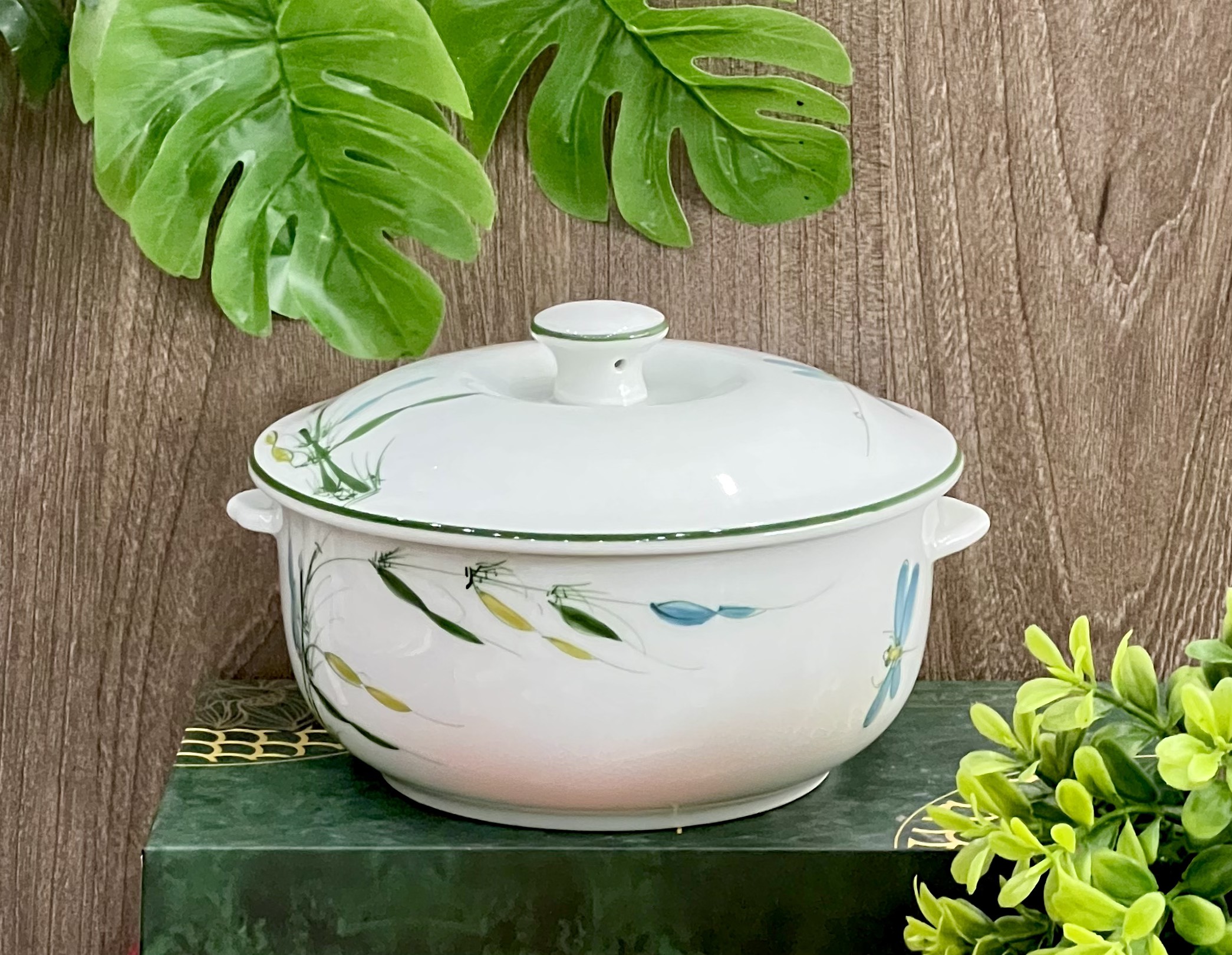 Bát, đĩa, tô, chén ăn cơm Bát Tràng Vẽ Tay Trúc Chuồn - Bộ chén dĩa, Bộ đồ ăn, bộ bát đĩa Hàng loại !