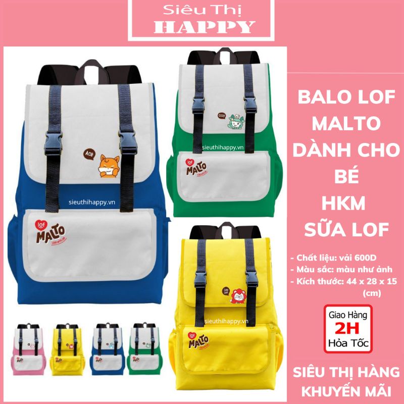 [SIÊU THỊ HAPPY] Balo Malto HKM sữa LOF Kun