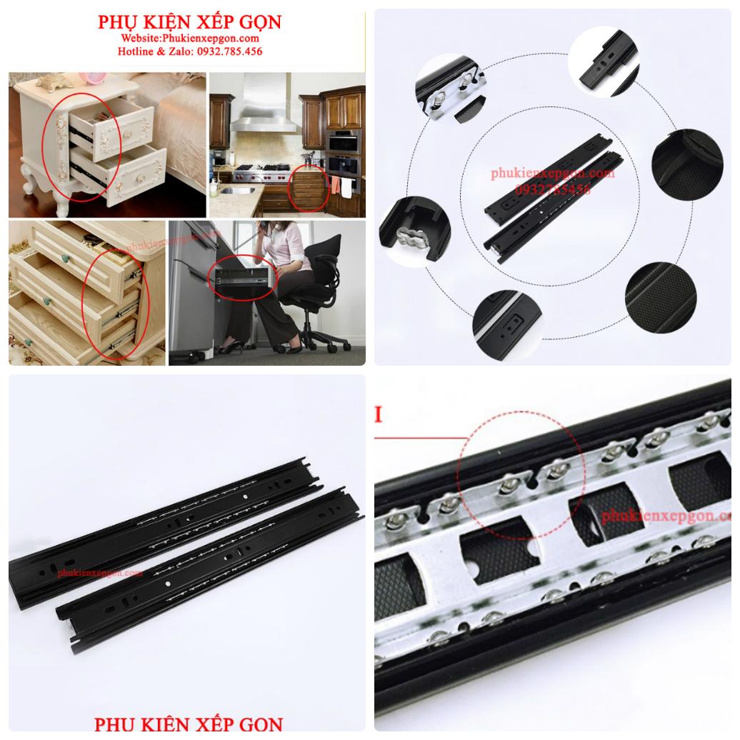 RAY TRƯỢT BI, THÉP SƠN TĨNH ĐIỆN 25CM