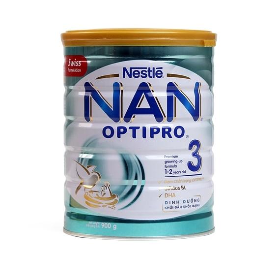 Sữa Bột Nestlé NAN Optipro Số 3 - Hộp 900g (Dành cho trẻ 1-2 tuổi)