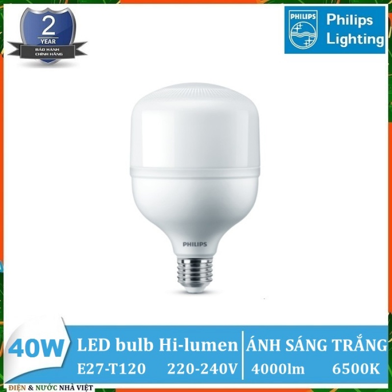 BỘ ĐÈN LED BULB HI-LUMEN PHILIPS 40W TFORCE CORE G3 ( DÒNG LED TRỤ CHO HIỆU SUẤT CHIẾU SÁNG CAO – TIẾT KIỆM ĐIỆN )