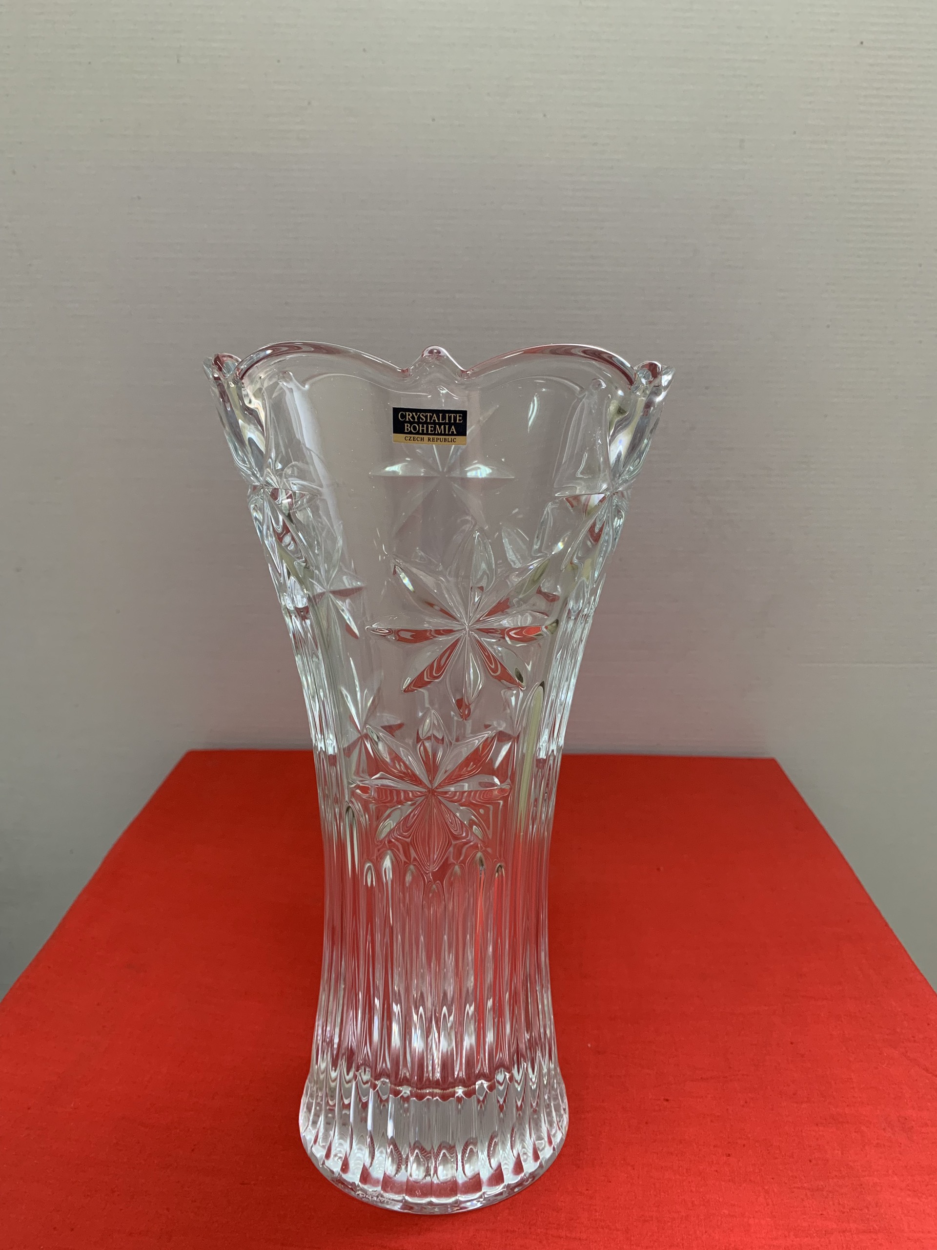 LỌ HOA PHA LÊ SÉC CRYSTALITE BOHEMIA 25CM