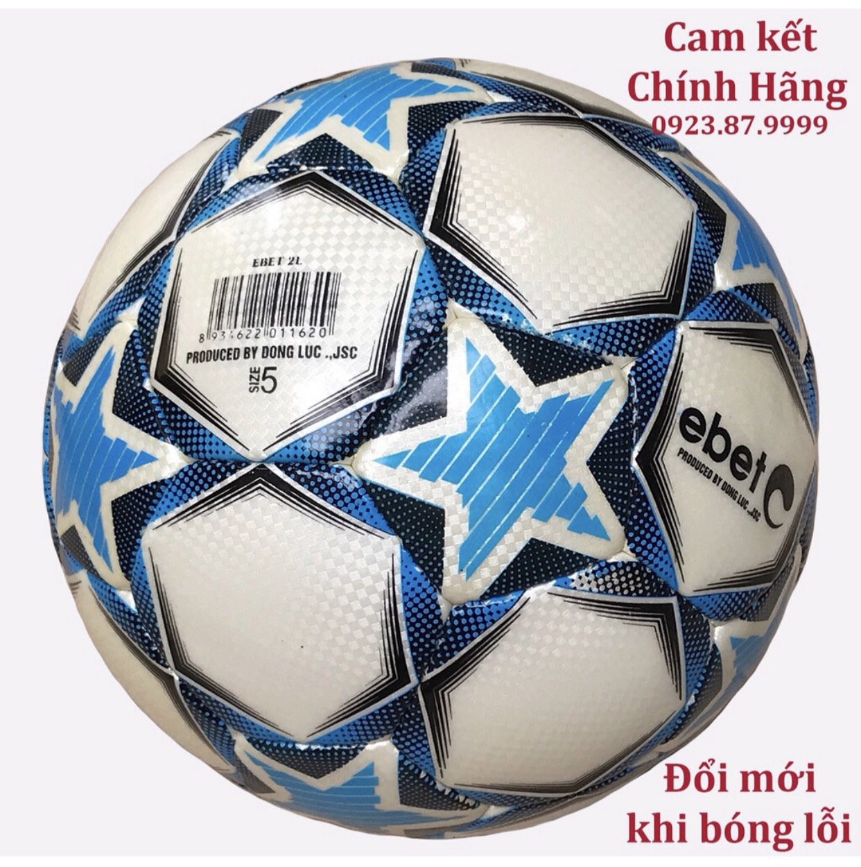 Bóng đá Động Lực cao cấp size 5 hoa da PU-PVC cao cấp (kèm kim bơm bóng)