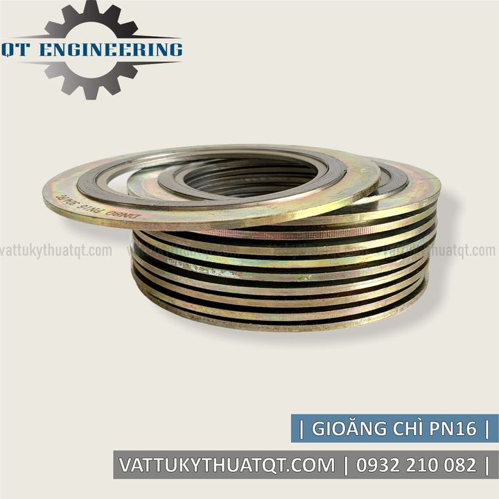 Gioăng/Ron Chì 3 Vành Lắp Mặt Bích Chuẩn PN10/16 | VATTUKYTHUATQT.COM