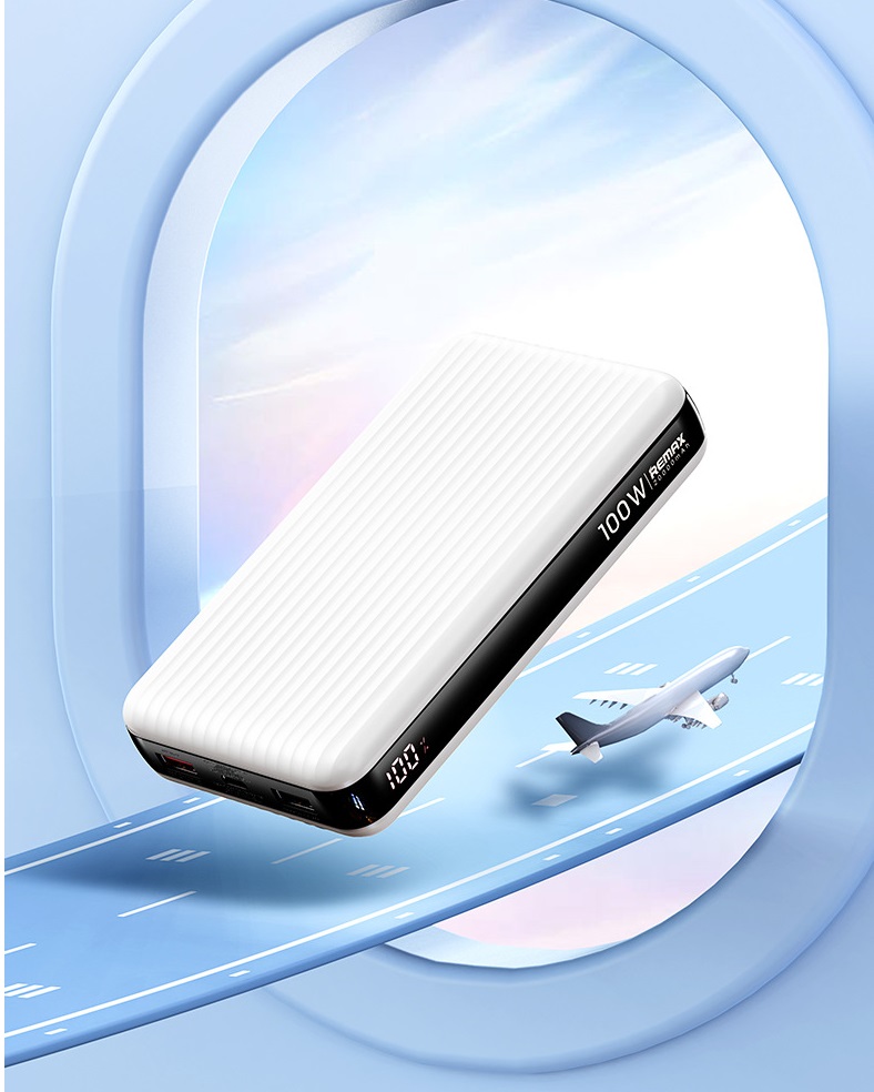 Pin dự phòng sạc Remax RPP-508 20000mAh TypeC Output 100W / Input 65W và QC3.0 18W - Sạc cho Laptop - Nhất Tín Computer