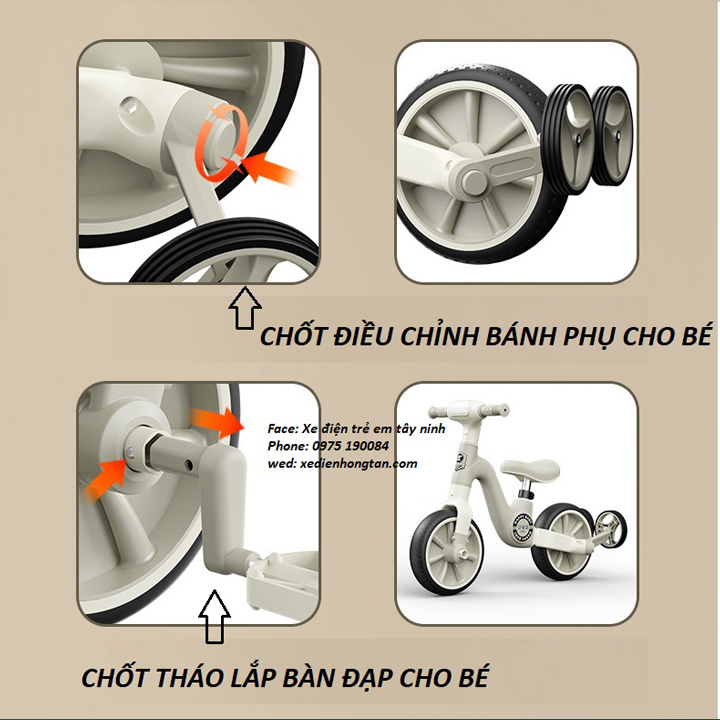 Xe Đạp 3 Bánh Đa Năng Happy Baby
